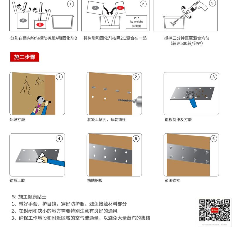 包钢修武粘钢加固施工过程